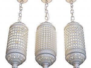 Oriental cristal pendant lamp 3Dモデル