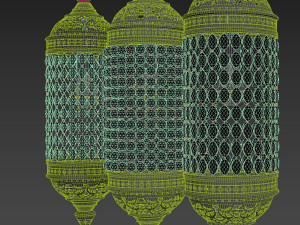 Oriental cristal pendant lamp 3Dモデル