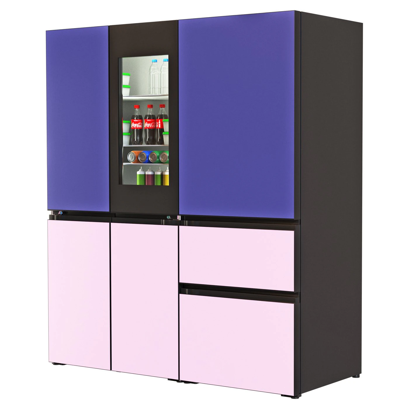 Refrigerator LG MOODUP 3D Model .c4d .max .obj .3ds .fbx .stl .blend 