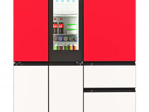Refrigerator LG MOODUP 3D Model