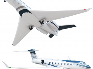 Aircraft Gulfstream G800 Model 3D