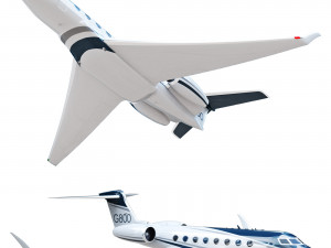 Aircraft Gulfstream G800 Model 3D