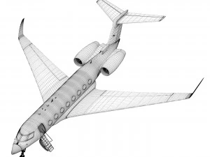 Aircraft Gulfstream G800 3D Model