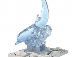 Ice sculpture Dolphin Modelo 3D