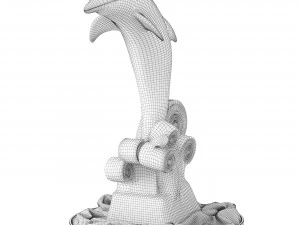 Ice sculpture Dolphin 3D Model