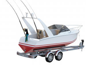 Pleasure fishing boat 3D Model