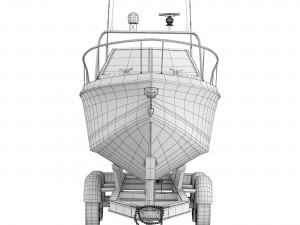 Pleasure fishing boat 3D Model