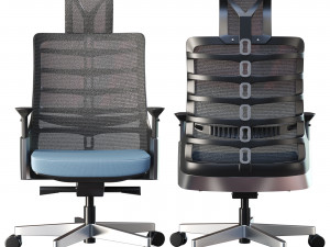 Armchair Vert Ergonomic 3D 모델
