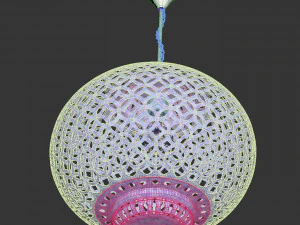 Oriental ceiling lamp 3D Model