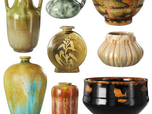 Alexandre Bigot Vases Modelo 3D