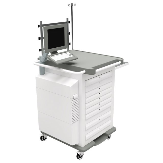 Anesthetic trolley 3D मॉडल .c4d .max .obj .3ds .fbx .stl .blend 