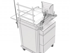Anesthetic trolley 3D मॉडल