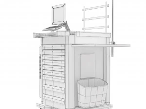 W&oacute;zek anestezjologiczny Model 3D