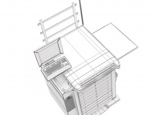 W&oacute;zek anestezjologiczny Model 3D