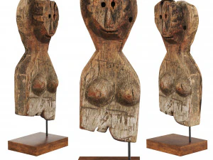 Estatueta de guardi&atilde;o antigo do Nepal Modelo 3D