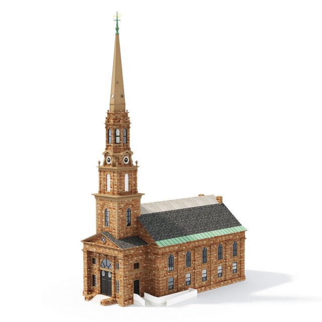 Arlington Street Church Modèle 3D .c4d .max .obj .3ds .fbx .stl .blend 