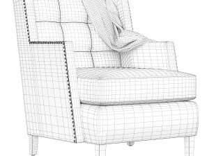 Armchair Adriana Hoyos Modèle 3D