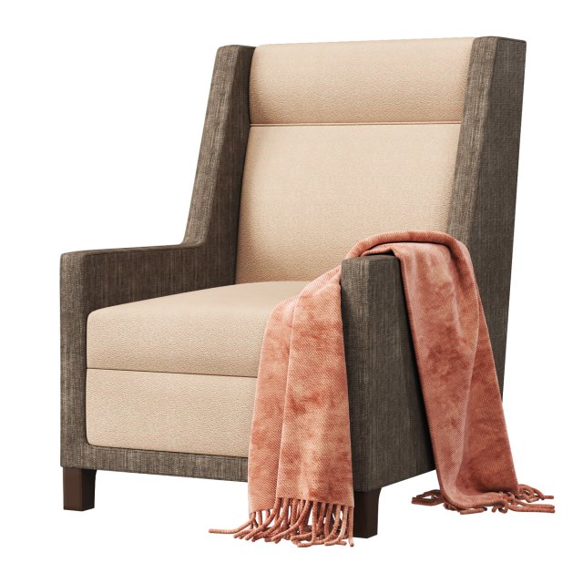 Blaine armchair 3D Model .c4d .max .obj .3ds .fbx .stl .blend 