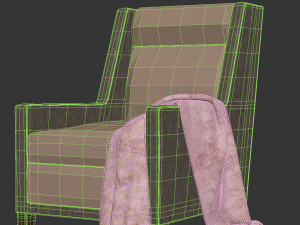 Blaine armchair 3D Model