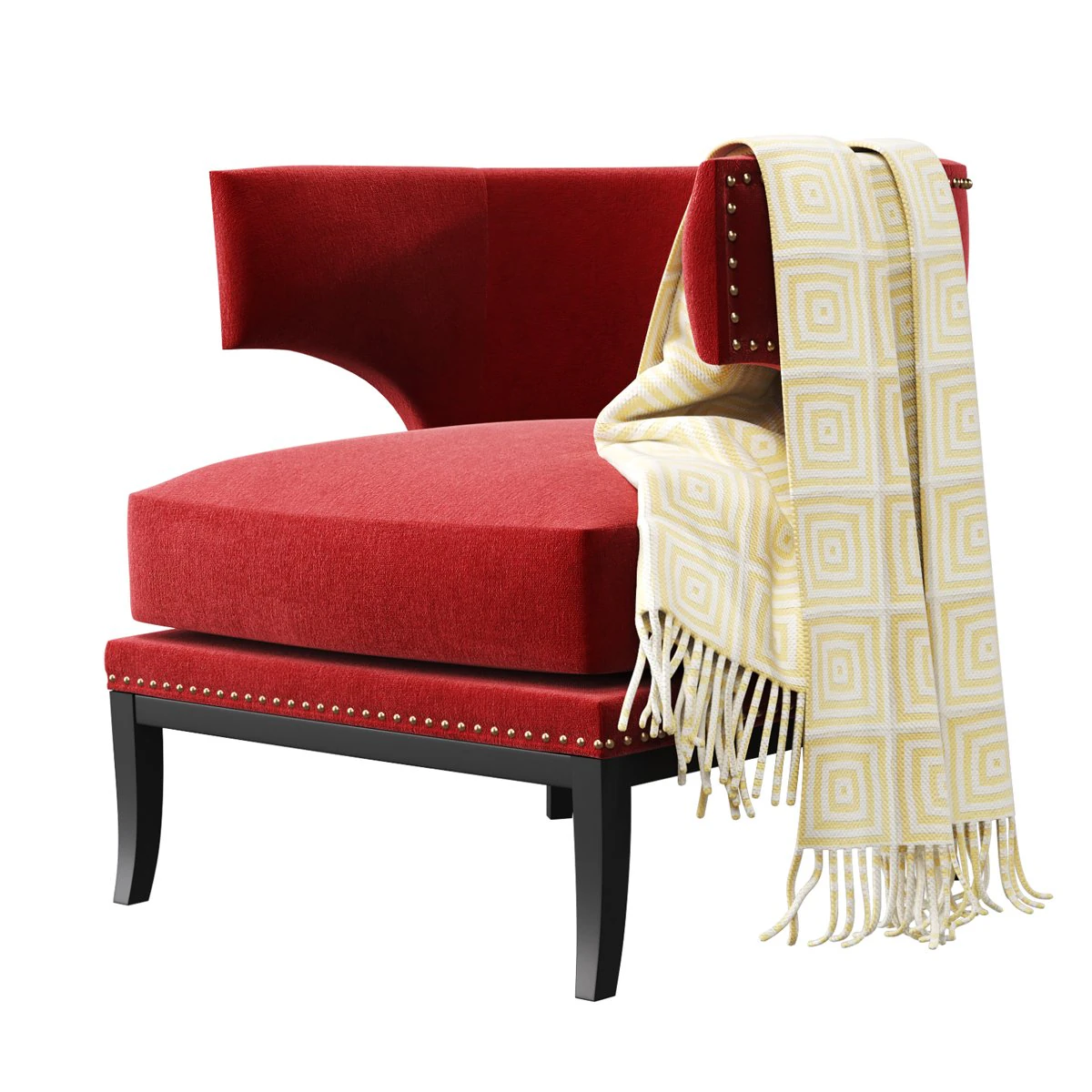 Armchair KARE Art Deco 3D Model .c4d .max .obj .3ds .fbx .stl .blend 