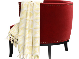 Armchair KARE Art Deco 3D 모델