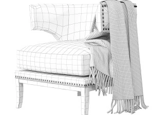 Armchair KARE Art Deco 3D Model