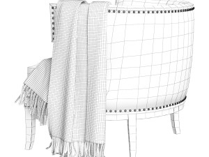Armchair KARE Art Deco 3D 모델