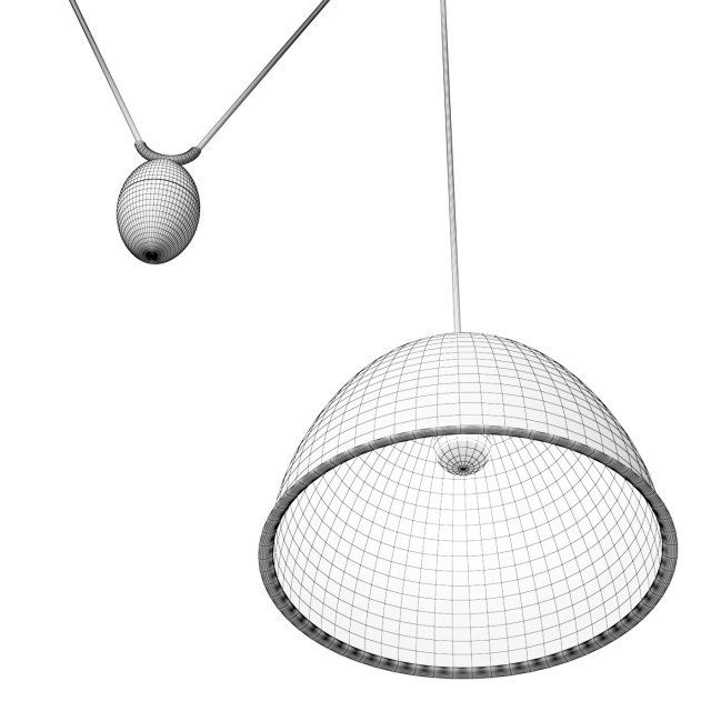 Pendant lamp Arteriors Egg Drop Pendant 3D Model in Ahizeler 3DExport