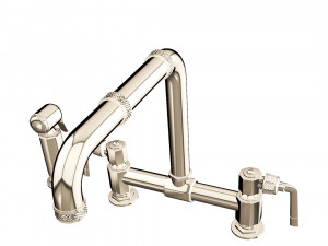 Mixer Atlas Two Hole Bridge Model 3D