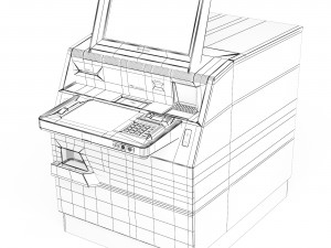 ATM Nautilus Hyosung MX8800 3D Model