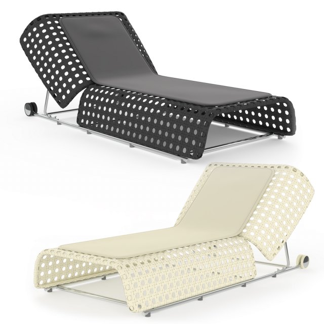 Chaise lounge B B Canasta Modelo 3D .c4d .max .obj .3ds .fbx .stl .blend 