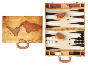 Backgammon Hattrick backgammon map 3D Model