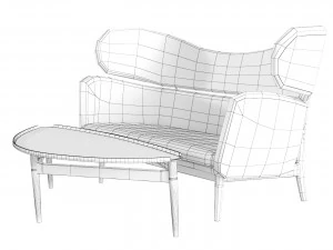 Baker Sofa 3D Model