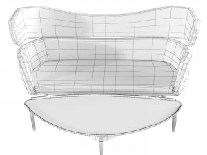 Baker Sofa 3D Model