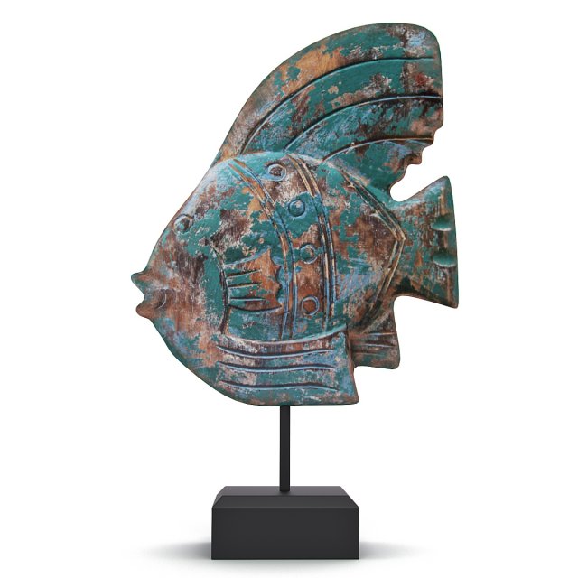 Mystic Fish Decor Model 3D .c4d .max .obj .3ds .fbx .stl .blend 