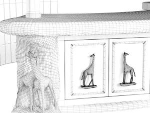 Bar Giraffes 3D Model