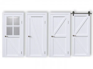 Амбарные двери 1 3D Модель