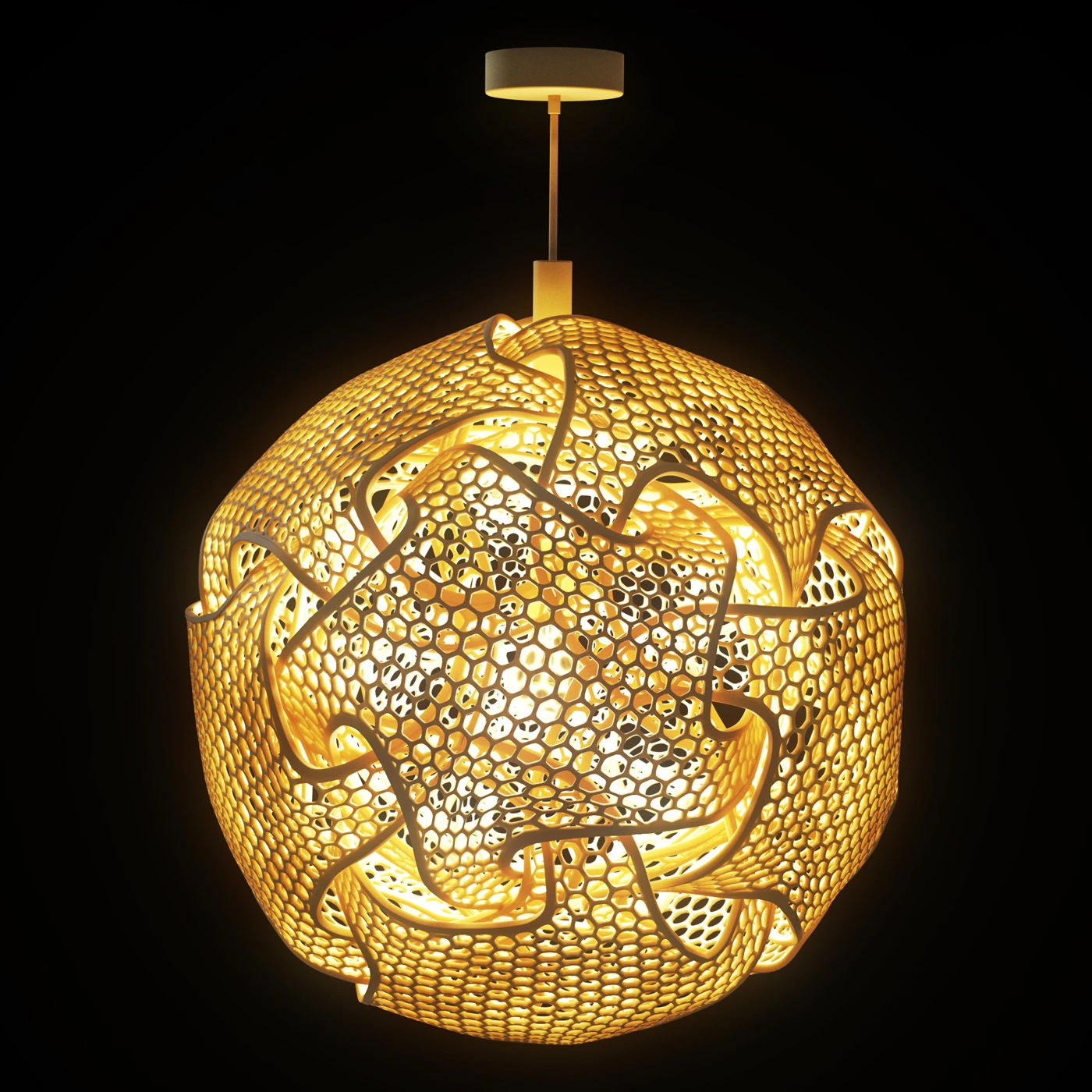 Chandelier Bathsheba Grossman Quin 3D Model .c4d .max .obj .3ds .fbx .stl .blend 