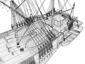 Beagle Sailboat 3D-Modell