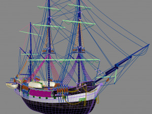 Beagle Sailboat 3D-Modell
