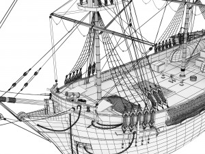 Beagle Sailboat 3D-Modell