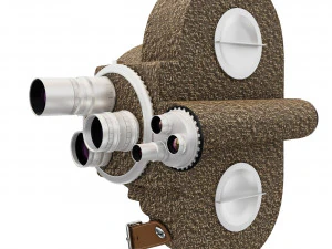 Movie camera Bell Howell Filmo 70E 3D Model