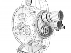 Movie camera Bell Howell Filmo 70E 3D Model