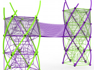 Game complex Berliner DNA Tower 3D 모델