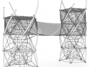 Game complex Berliner DNA Tower 3D Model