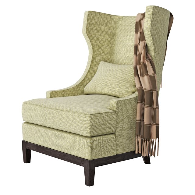 Armchair Bernhardt Pascal 3D Model .c4d .max .obj .3ds .fbx .stl .blend 