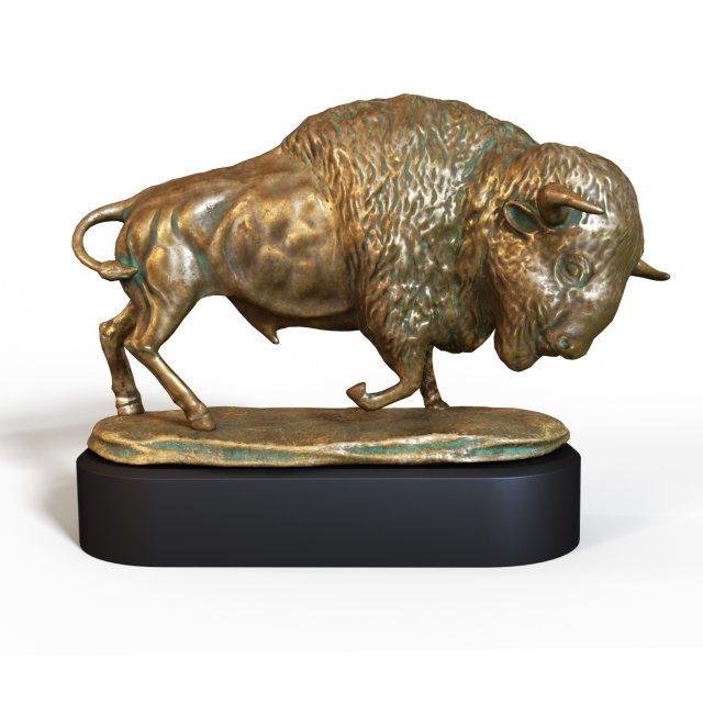 Bison Modello 3D .c4d .max .obj .3ds .fbx .stl .blend 