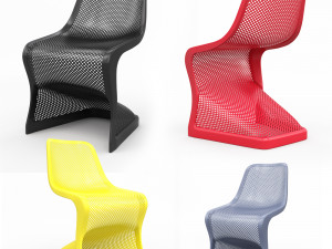 Bloom modern dining chair 3D Model