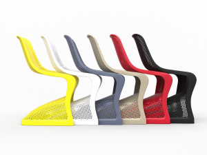 Bloom modern dining chair 3Dモデル
