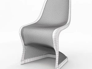 Bloom modern dining chair 3D Model